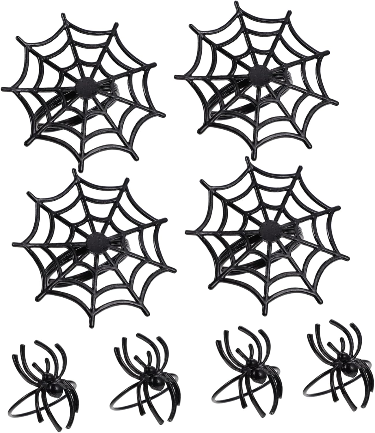 8 unids de Halloween servilleta hebilla de Halloween telaraña servilleta redonda de Halloween servilleta titulares de Halloween suministros fiesta