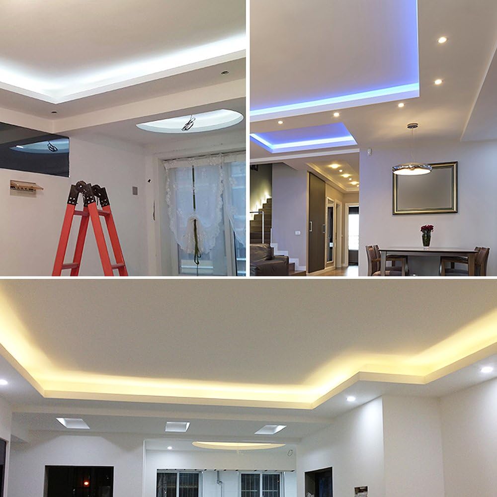Tira de luces LED, tira de luces LED 5M DC 12V SMD 5630, tiras de luz LED de color azul, luces de cinta LED para debajo del gabinete, cocina,