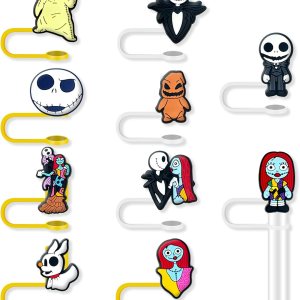 10 vasos con tapa para popote de terror para vaso, 10 unidades, 0.394 in (2564 pulgadas), protectores reutilizables, tapas para accesorios de taza 10 vasos con tapa para popote de terror para vaso, 10 unidades, 0.394 in (2564 pulgadas), protectores reutilizables, tapas para accesorios de taza