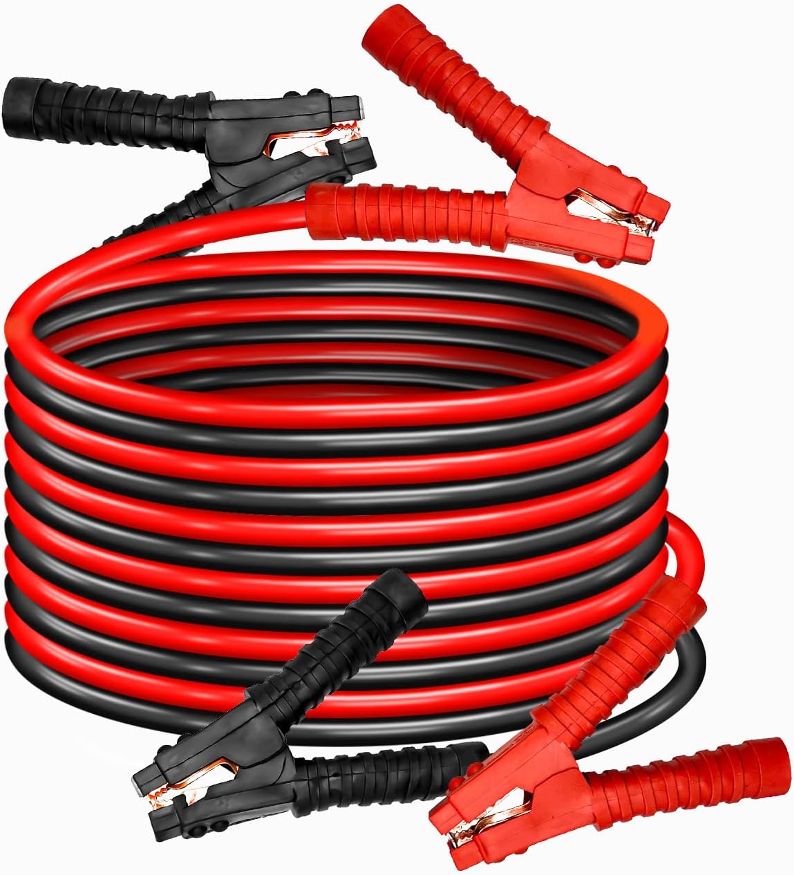 Cables de puente resistentes, cables de refuerzo de 4GA de 20 pies, cables de refuerzo de alta resistencia, baterías muertas o débiles para