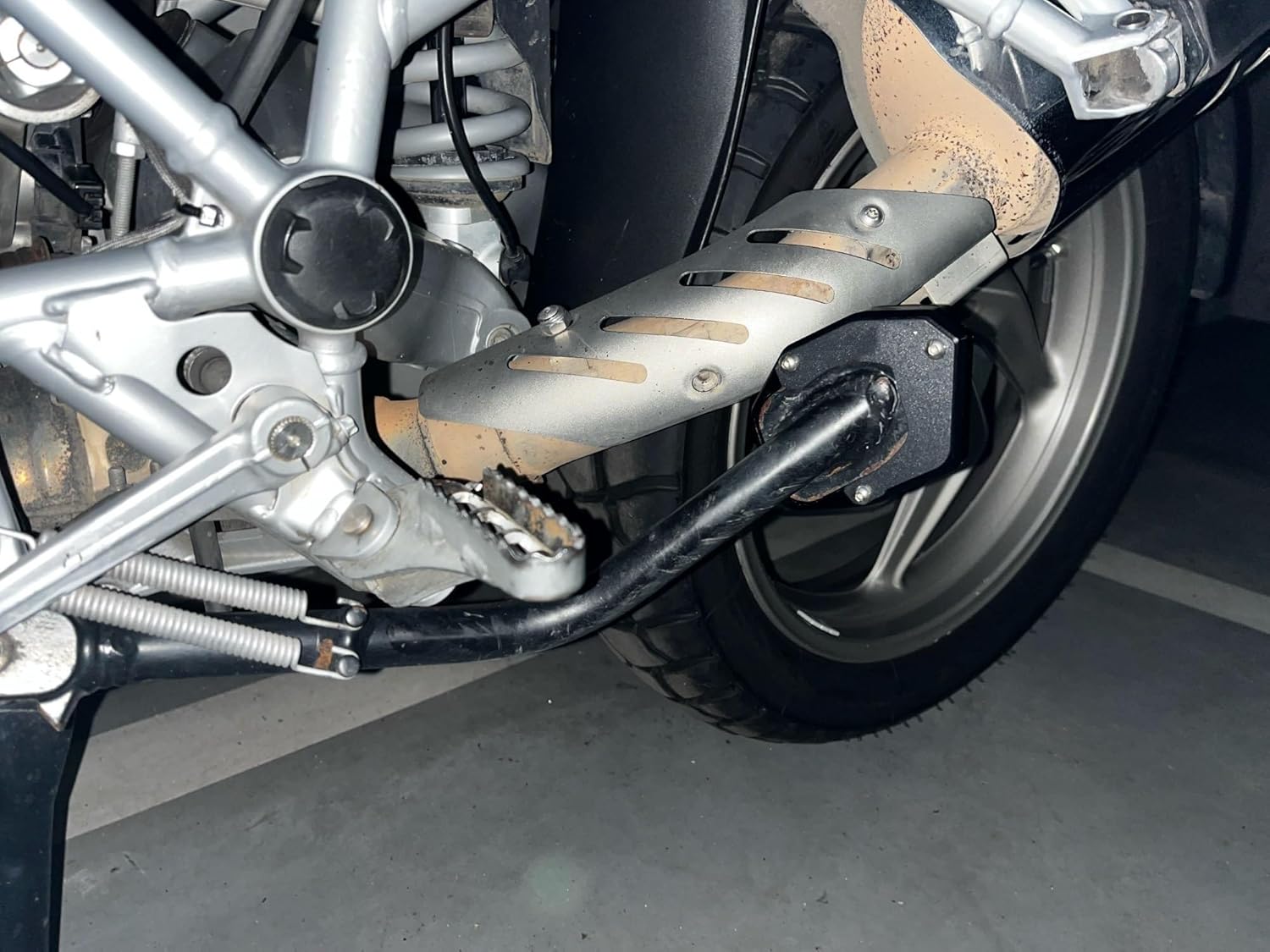 RSFIL Motorcycle Kickstand Enlarger Pad Foot Side Stand Support Plate for BMW F850GS Adventure F750GS F 850 GS Adv 2018 2022 (Color  F750Gs Titanium)