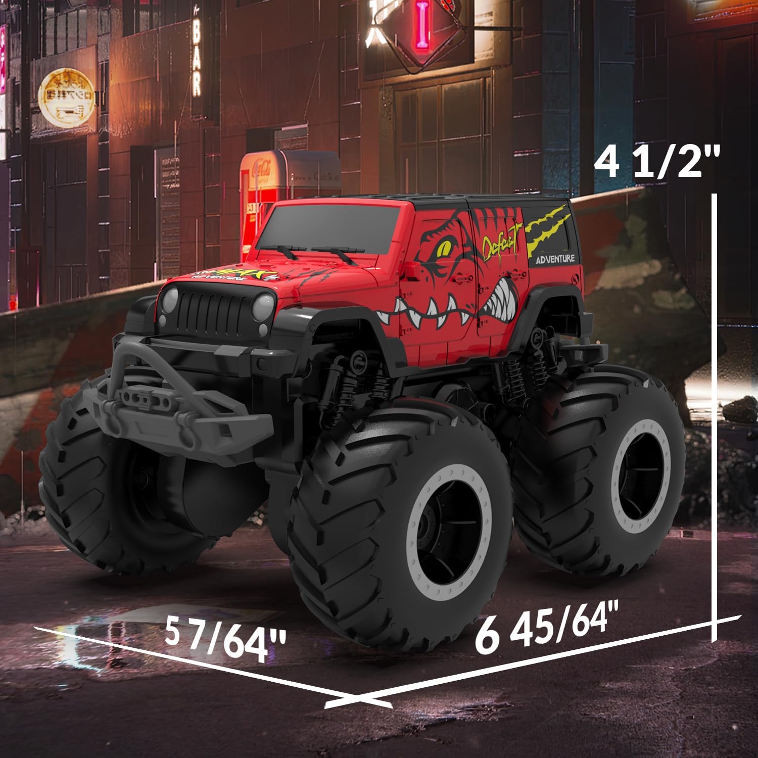 STEMTRON Coche de control remoto anfibio 2.4GHz 120 todo terreno todoterreno RC coche control remoto barco regalos para niños niños rojo