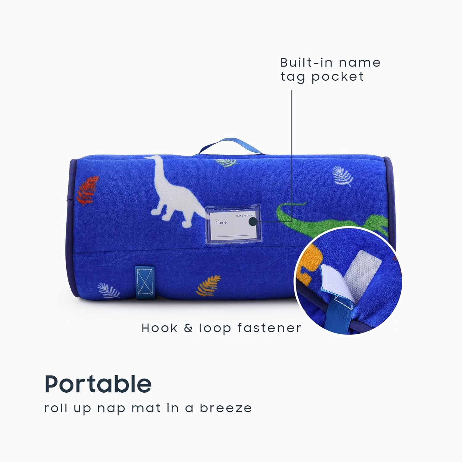 Wake In Cloud – Tapete polar para siesta con almohada y manta, felpa cálida para niños y niñas, guardería, preescolar, jardín de infantes, coloridas