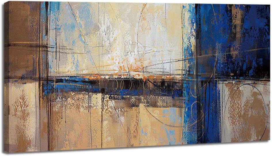 Pogusmavi Lienzo abstracto de pared para sala de estar, decoración grande, decoración moderna de pared, obra de arte para el hogar, dormitorio,