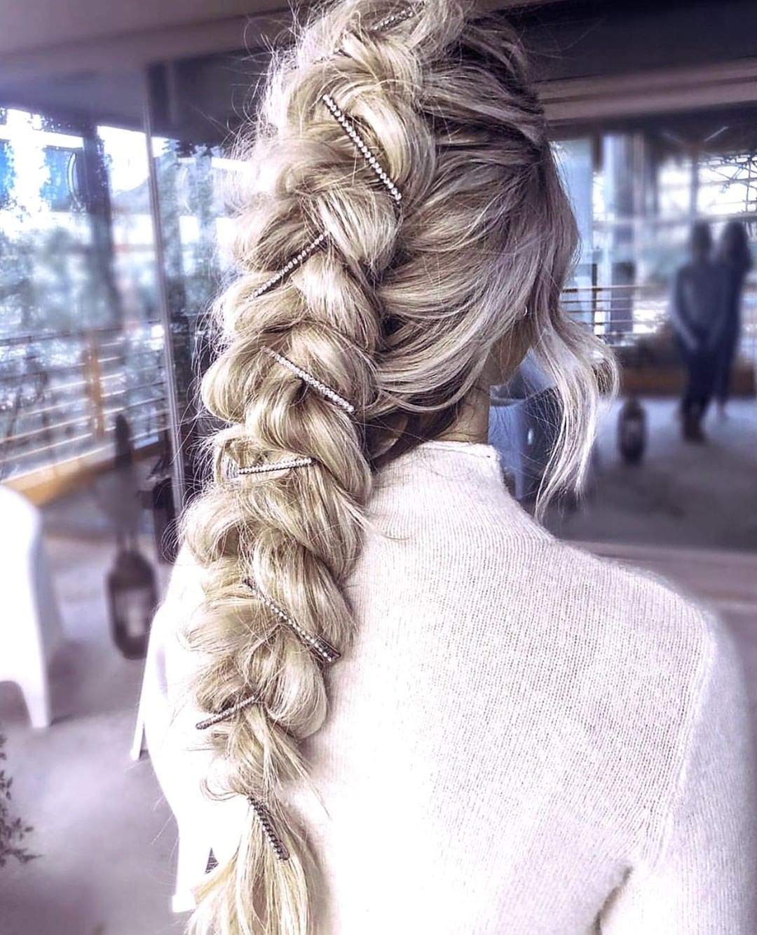 Kitsch Horquillas decorativas para el cabello con diamantes de imitación, accesorios para el cabello con diamantes de imitación para mujer, pinzas