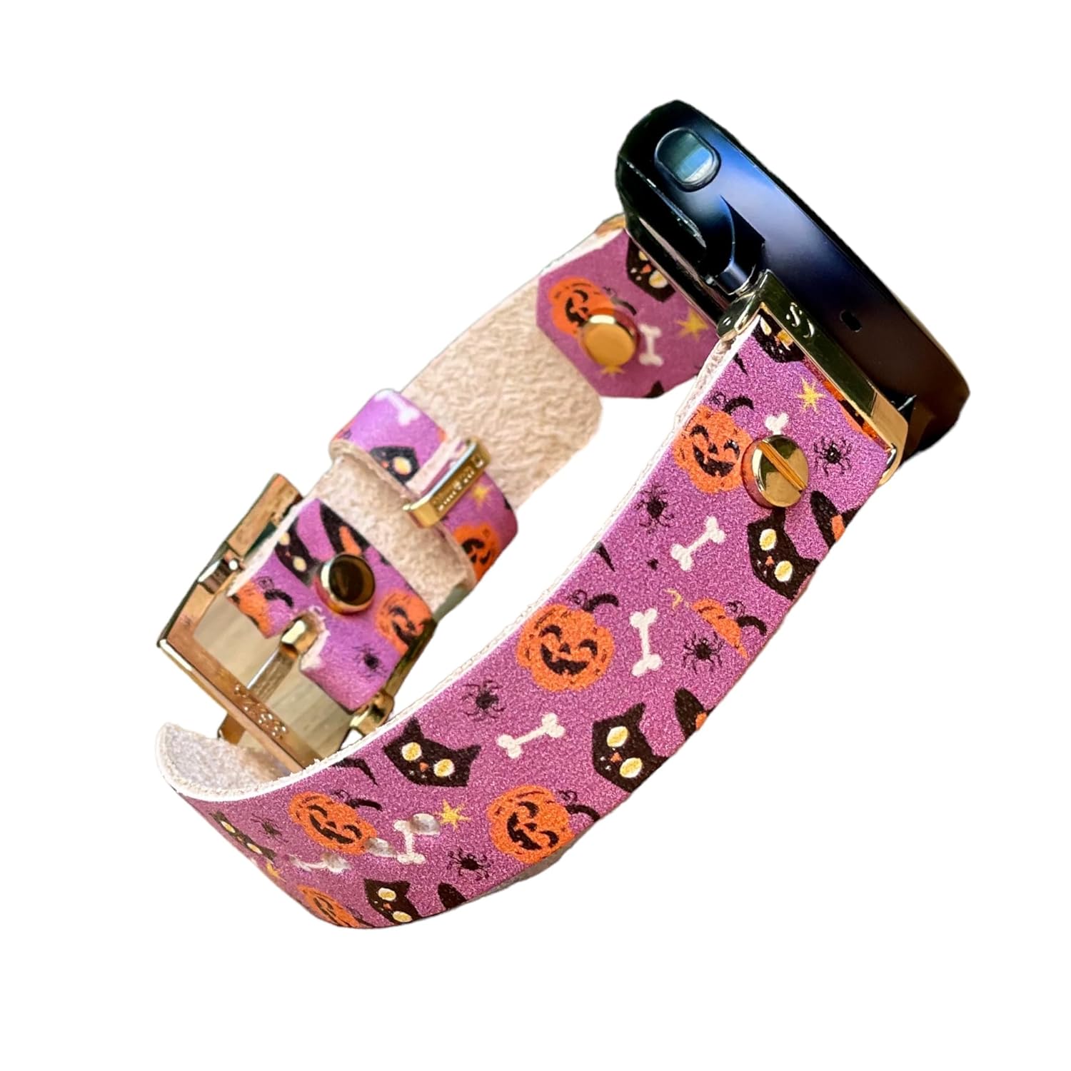 20mm Watch Band for Samsung Galaxy Watch 5 & 6 (44mm 40mm), Watch 6 Classic (43mm 47mm) Galaxy Watch 5 Pro 45mm – Halloween Themed Motives Bracelet
