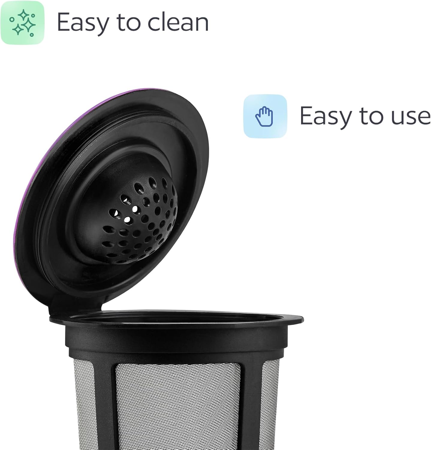 4 tazas K reutilizables negras para cafeteras Keurig, sin BPA, filtros de café Kcups recargables de ajuste universal para cafeteras Keurig 1.0 y 2.0