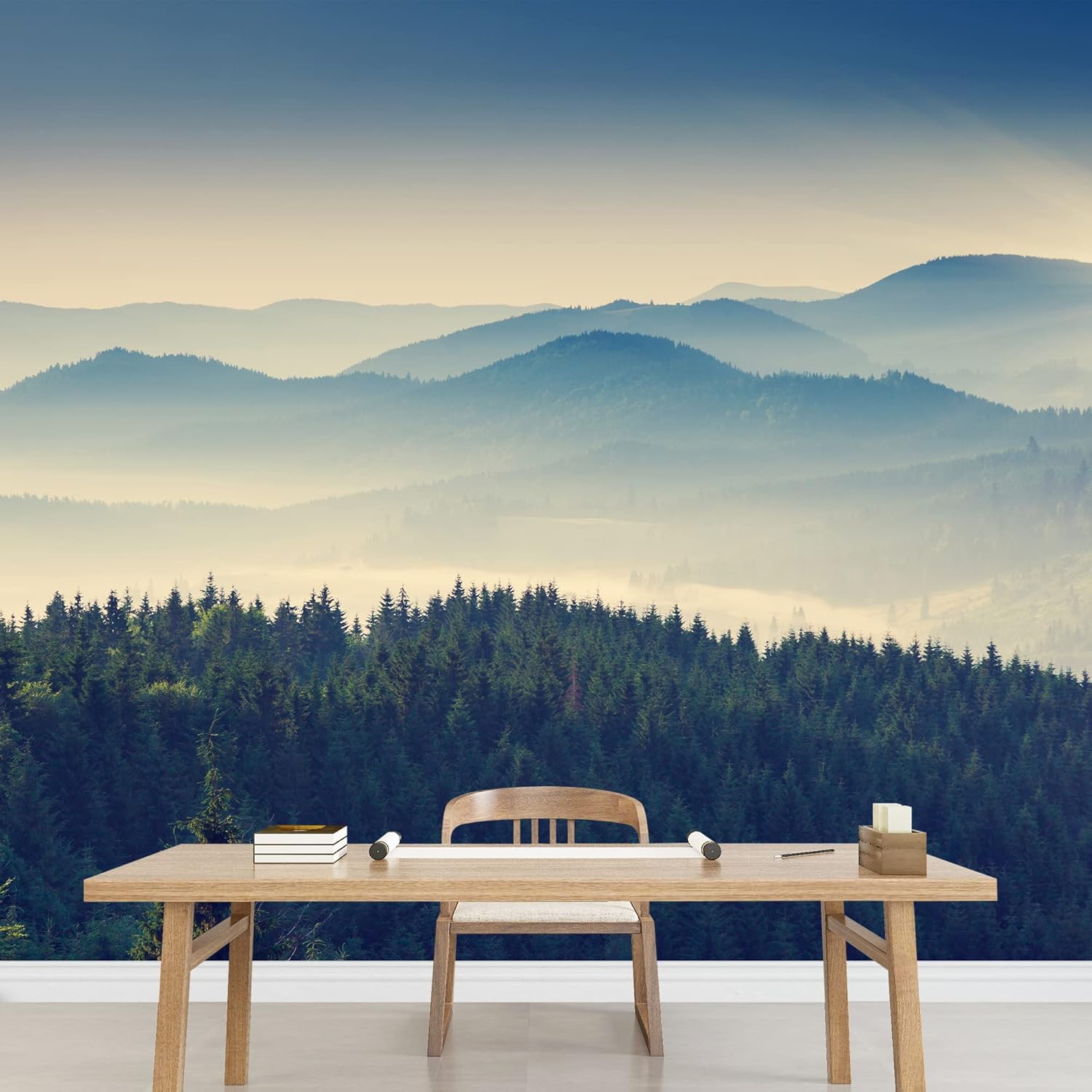 wall26 – Hermoso Día Soleado en Paisaje de Montaña Cárpatos, Ucrania, Europa, Papel pintado autoadhesivo grande – 100×144 pulgadas