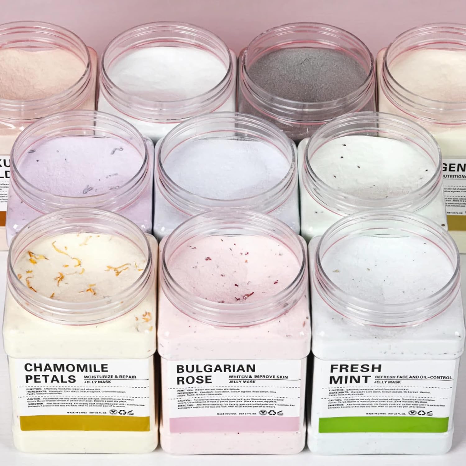 Mascarilla de gelatina para tratamientos faciales profesional al por mayor, máscara de gelatina en polvo para esteticistas, suministros de belleza,