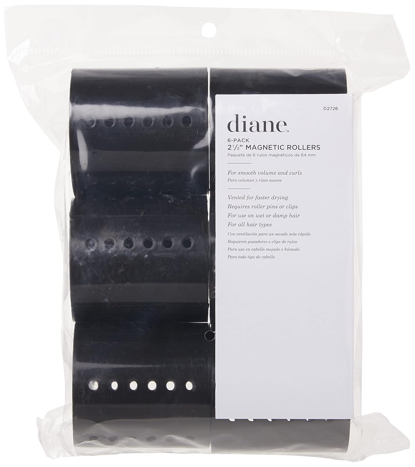 Rodillo magnético Diane, Negro