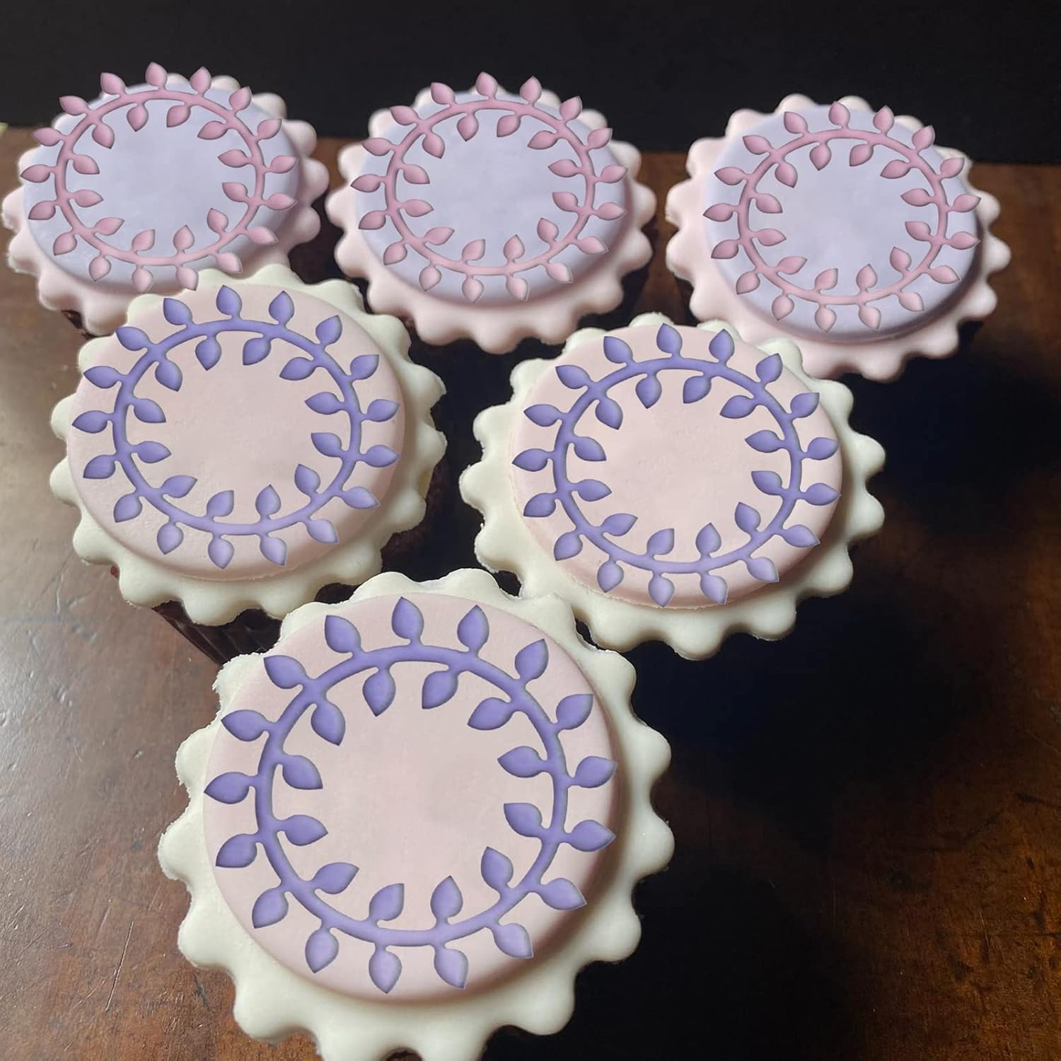 Moldes de silicona para decoración de postres de hojas huecas, moldes de encaje de fondant de hojas, alfombrilla de impresión de chocolate para