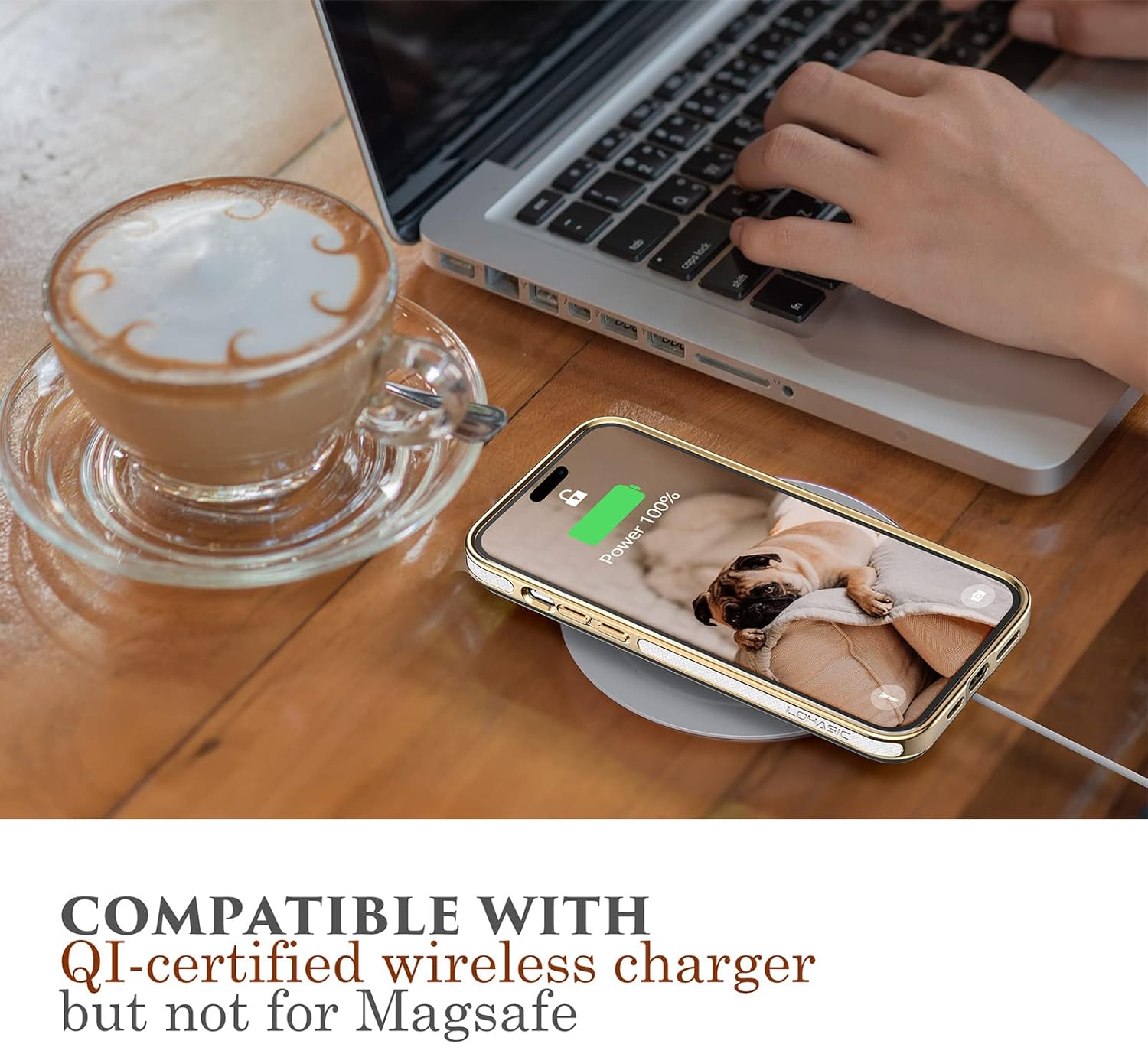 LOHASIC Funda para iPhone 14 Pro Max, funda de piel sintética vintage de lujo elegante ProMax para mujeres y niñas, agarre antideslizante,
