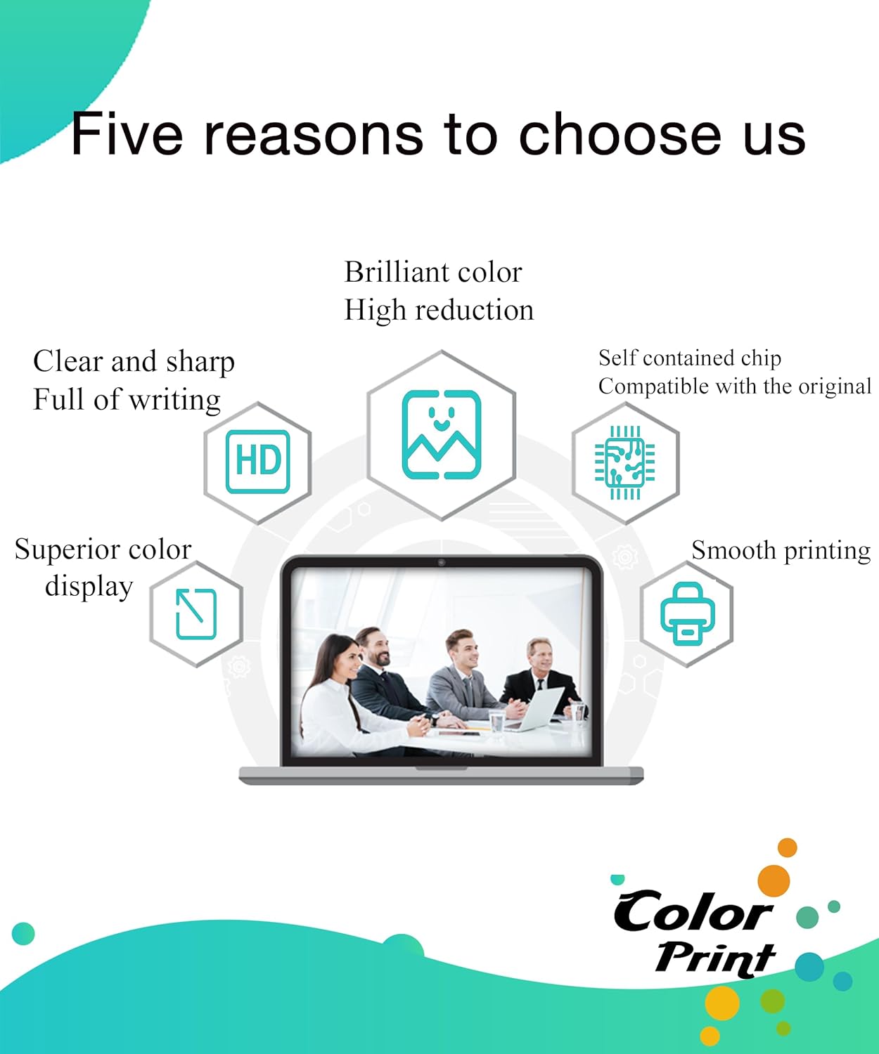 COLOR PRINT Cartucho de tóner compatible de repuesto para Brother TN227 TN-227 TN223 TN227C TN227M TN227Y para impresora MFC-L3750CDW HL-L3210CW