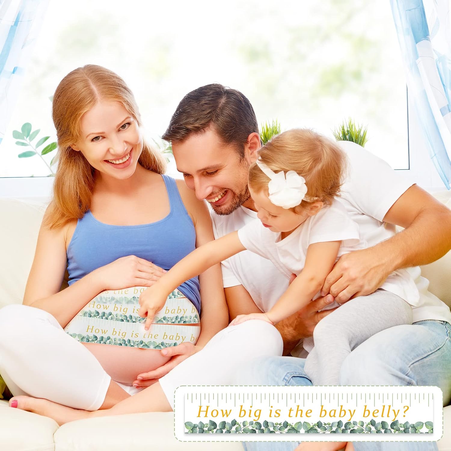 2 rollos de cinta métrica para baby shower, de 2 pulgadas x 150 pies, para medir el abdomen, juego de vientre, cinta métrica verde para baby shower,