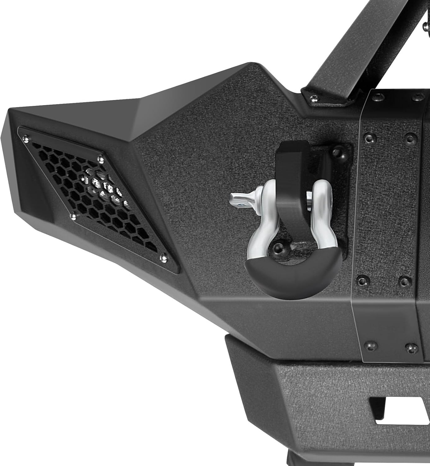FINDAUTO Combo de parachoques delantero y trasero para Toyota Tacoma 2005-2015 para Toyota Tacoma mejorado con textura negra Rock Crawler