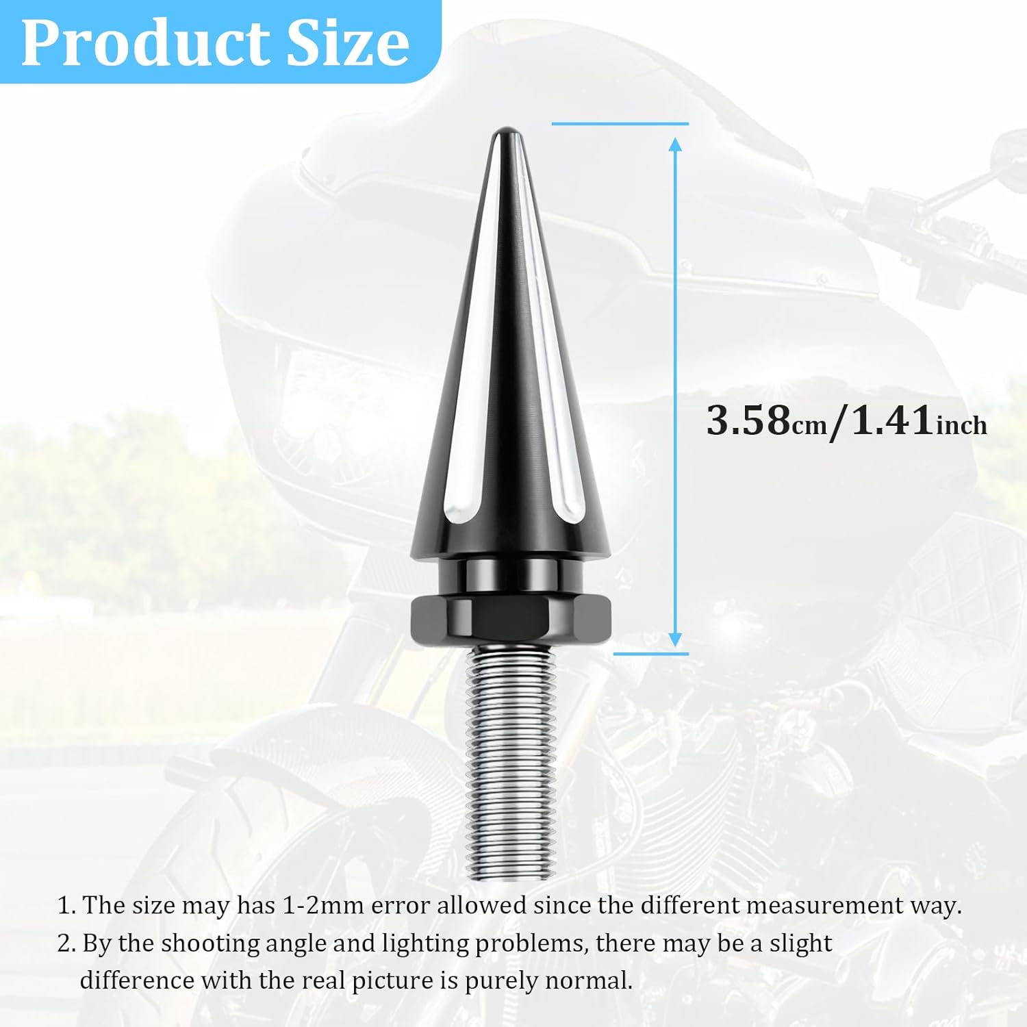 Tornillos para parabrisas de motocicleta, tornillos de parabrisas para Harley Road Glide 2015-2023, tornillo de ajuste de parabrisas negro