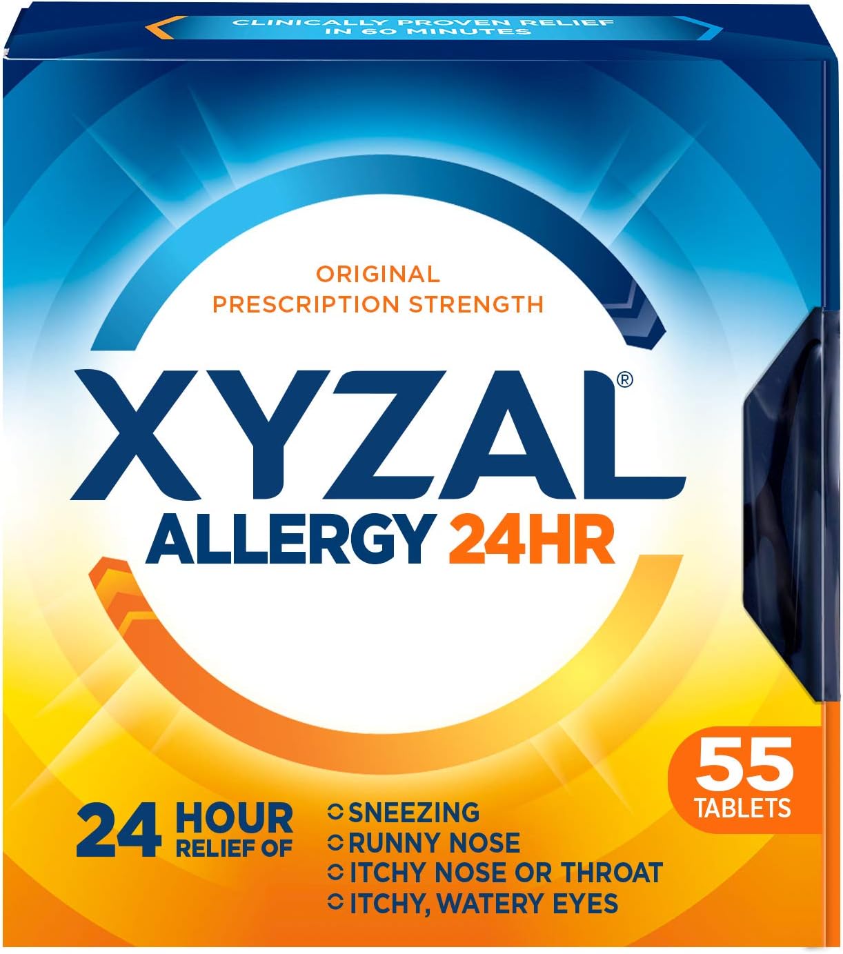 Xyzal Alergia 24 Horas – 55 Tabletas, Paquete de 3