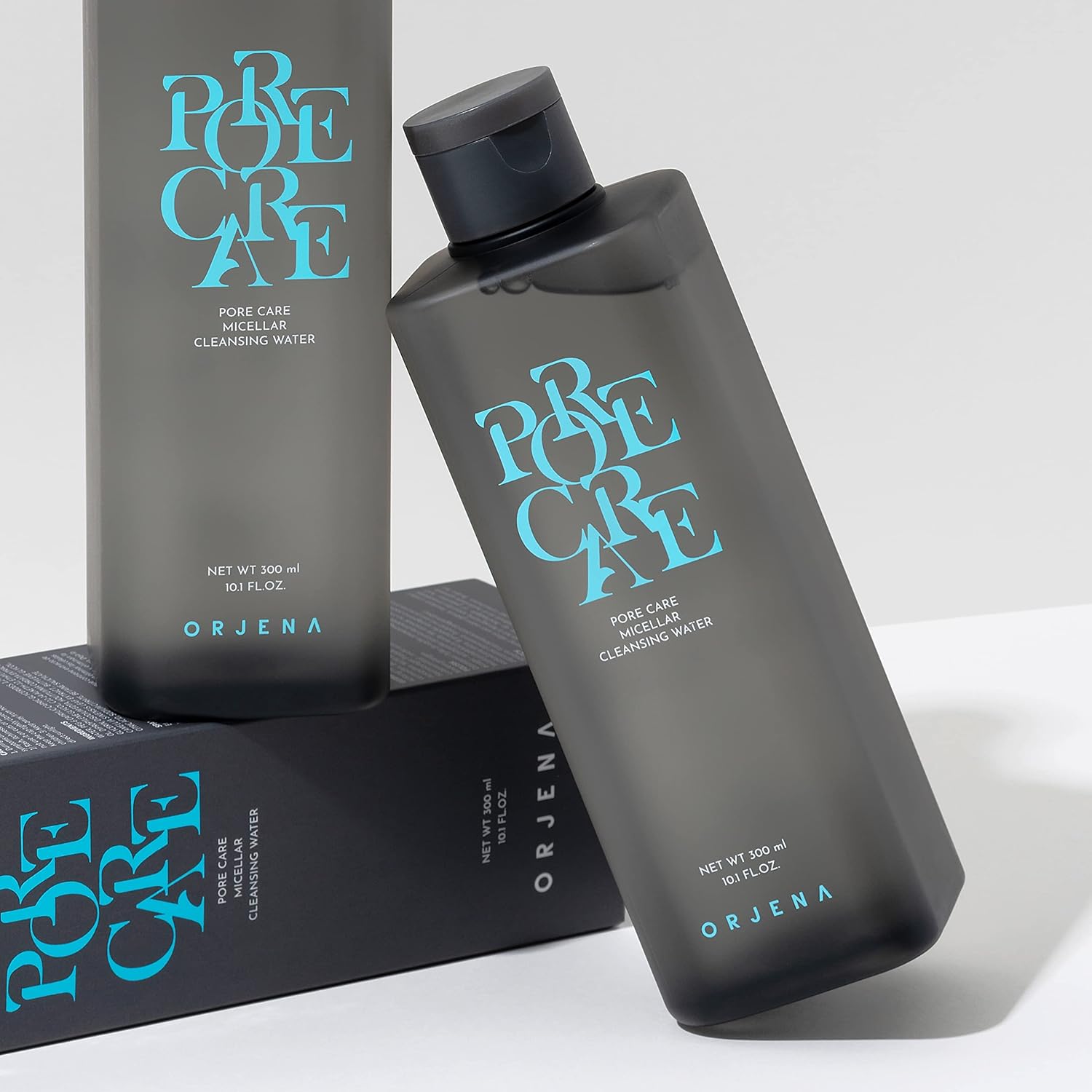 ORJENA Pore Care Agua limpiadora micelar para todo tipo de piel, limpiador facial y desmaquillante 10.1 onzas líquidas