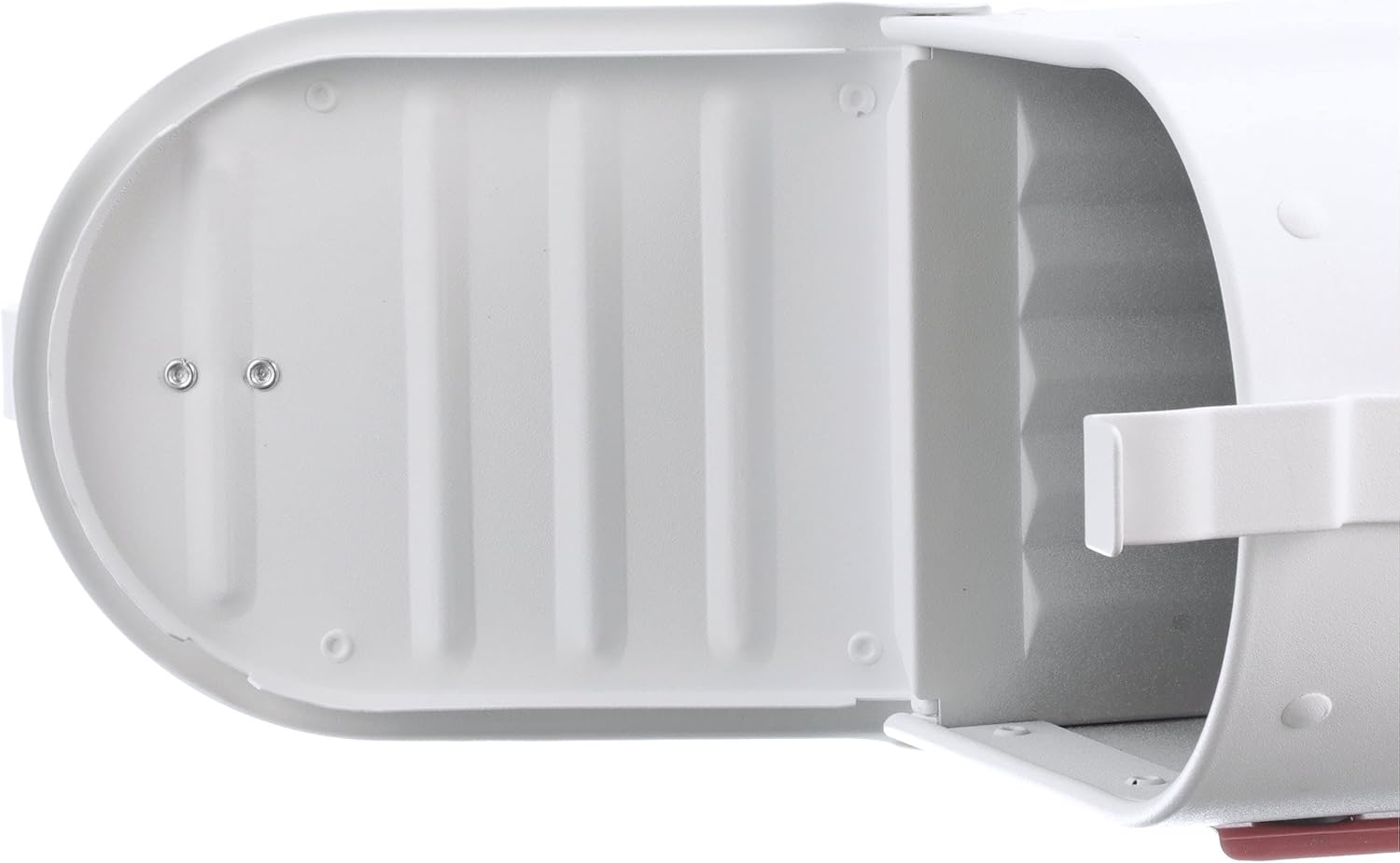 Architectural Mailboxes Admiral ADM11WAM – Buzón de aluminio para montaje en poste, código de compatibilidad A, color blanco texturizado, capacidad