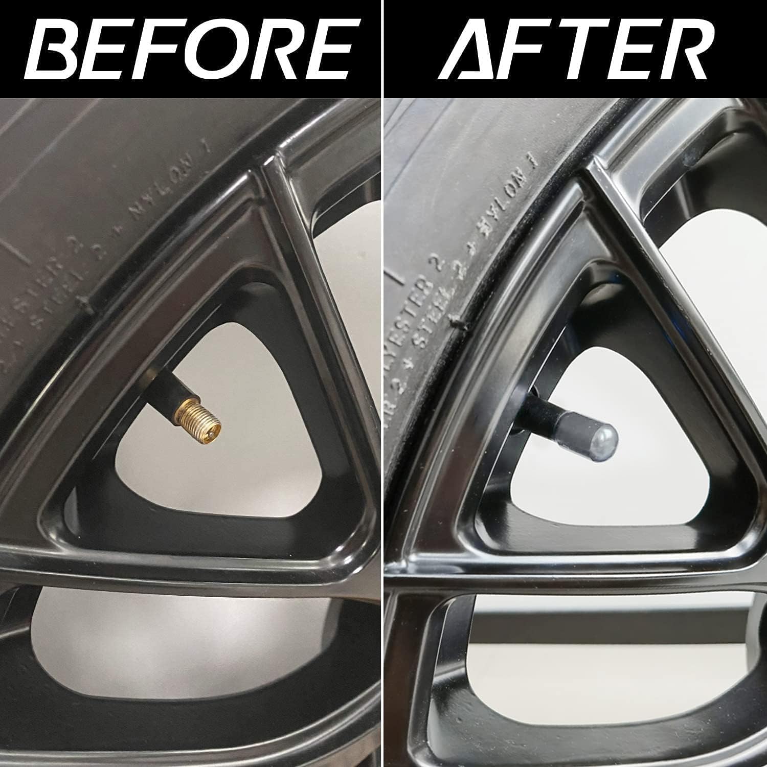 JUSTTOP 4 tapones para válvulas de neumáticos de automóvil, cubierta de tapas de aire, universales para automóviles, SUV, bicicletas, camiones y