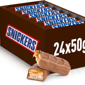 Snickers Candy Bar turrón envuelto individualmente, cacahuetes tostados y delicias de caramelo cubiertas con chocolate con leche (embalaje KH) Snickers Candy Bar turrón envuelto individualmente, cacahuetes tostados y delicias de caramelo cubiertas con chocolate con leche (embalaje KH)