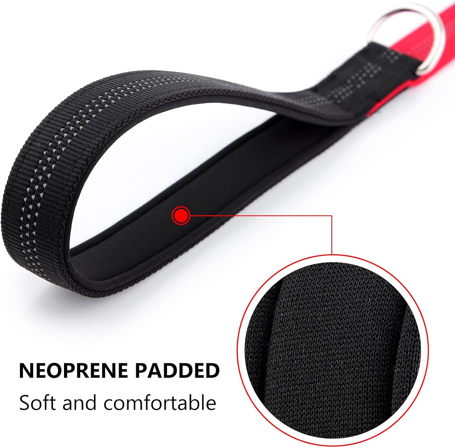 Plutus Pet Correa de nailon reflectante de doble cara para perro, mango acolchado suave para mayor comodidad, correa resistente de 6 pies, 5 pies, 4