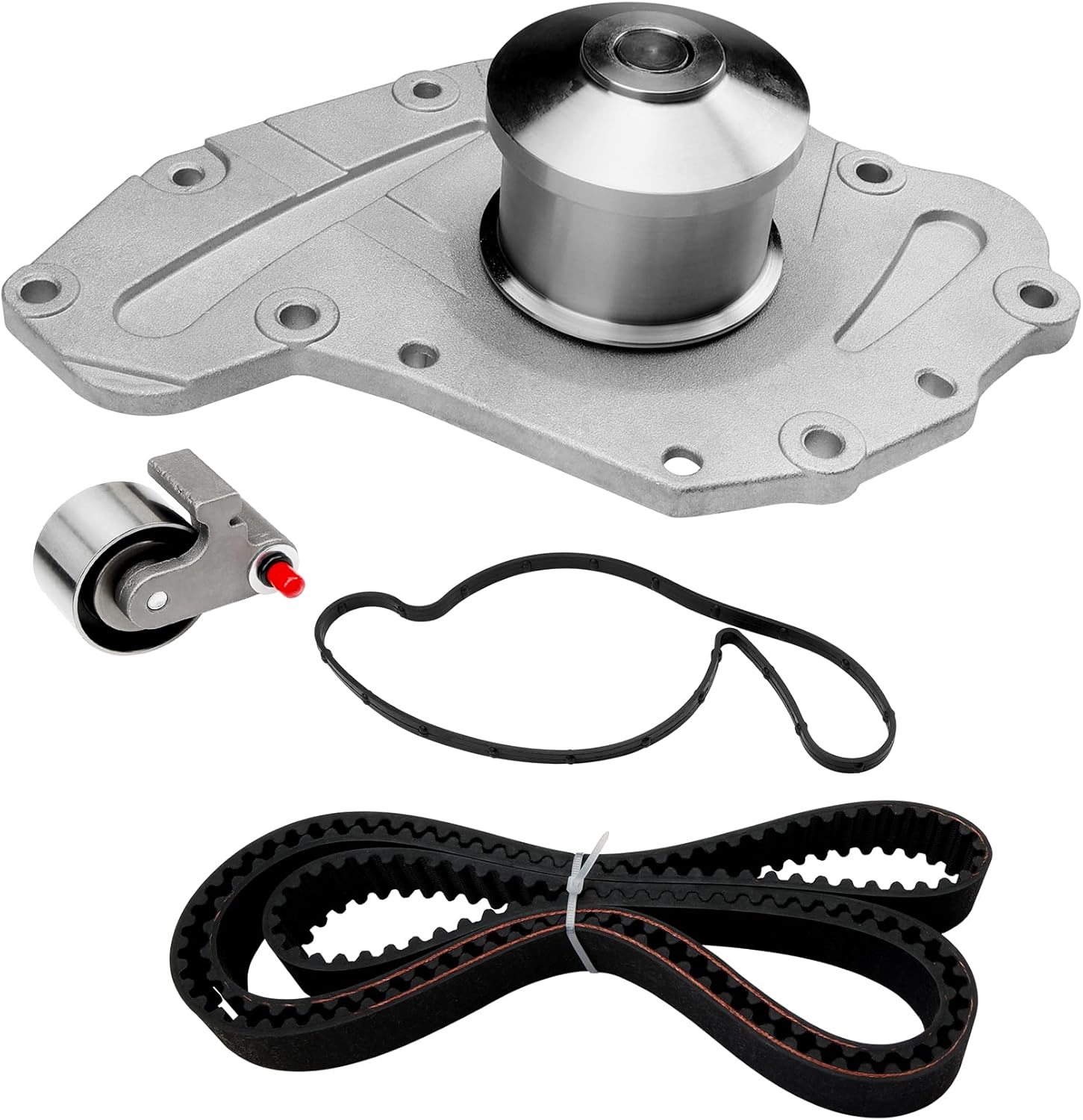 Kit de correa de distribución del motor con bomba de agua  Compatible con vehículos Chrysler, Dodge y Volkswagen 2005-2010 3.5L 4.0L V6 SOHC 24