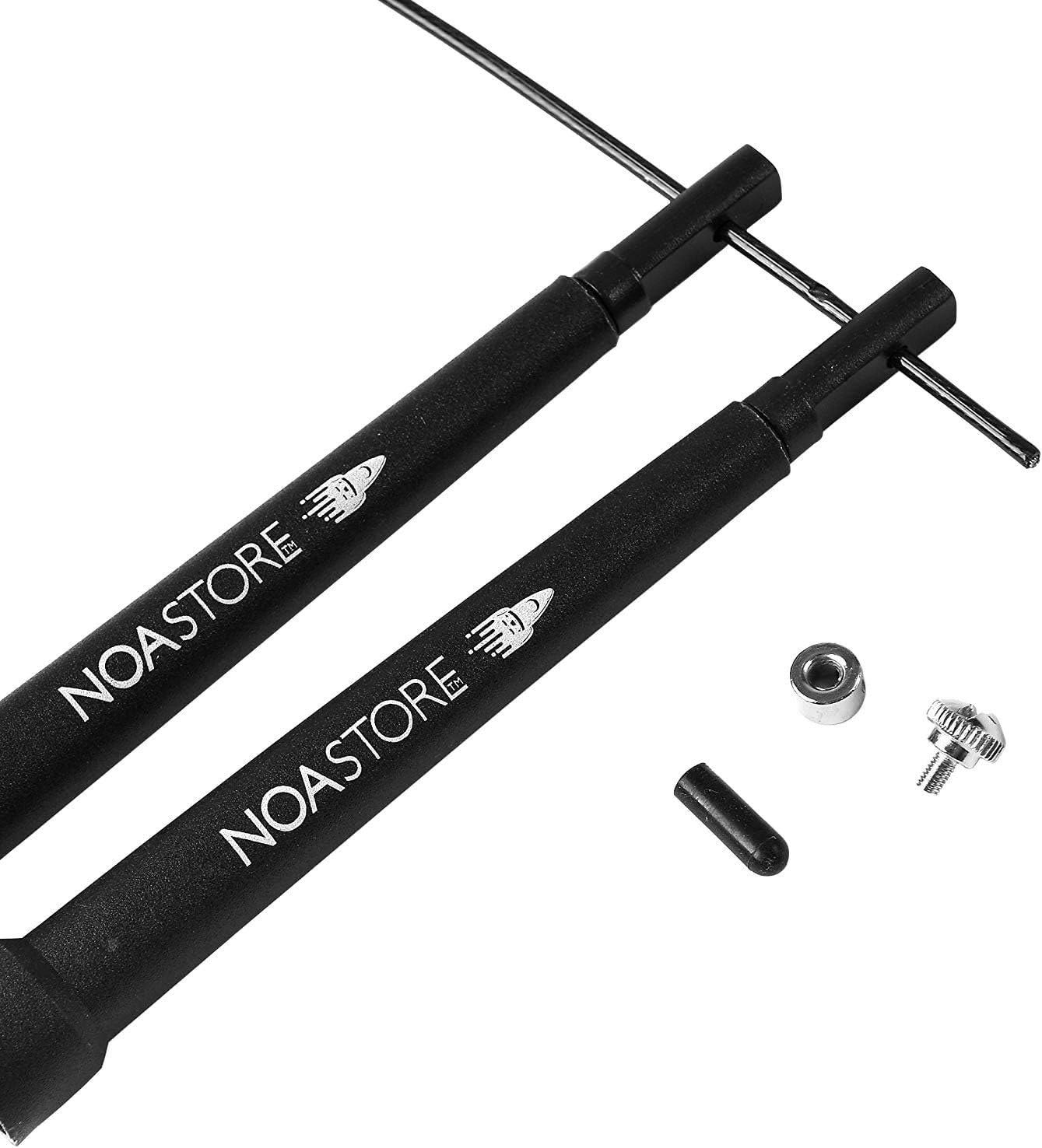 Noa Store Cuerda de saltar ajustable de 10 pies, cuerda de velocidad ideal para ejercicio aeróbico, entrenamiento de velocidad y resistencia,