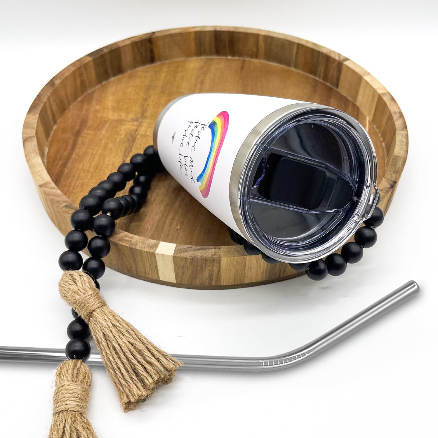Vaso de café de viaje de 20 onzas con tapa deslizante y pajilla, taza de café de acero inoxidable a prueba de derrames, acero inoxidable aislado,