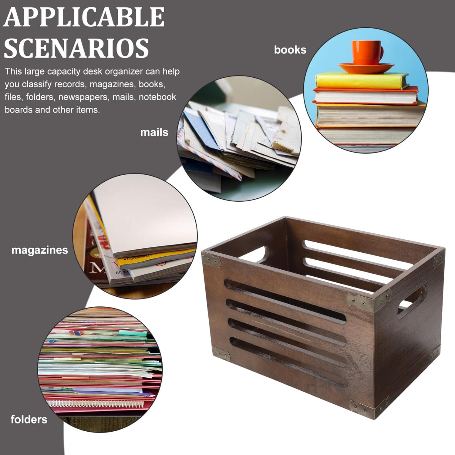 EXCEART Soporte de almacenamiento de artículos diversos, contenedores de escritorio para aula, estuche de almacenamiento de cocina, organizador para