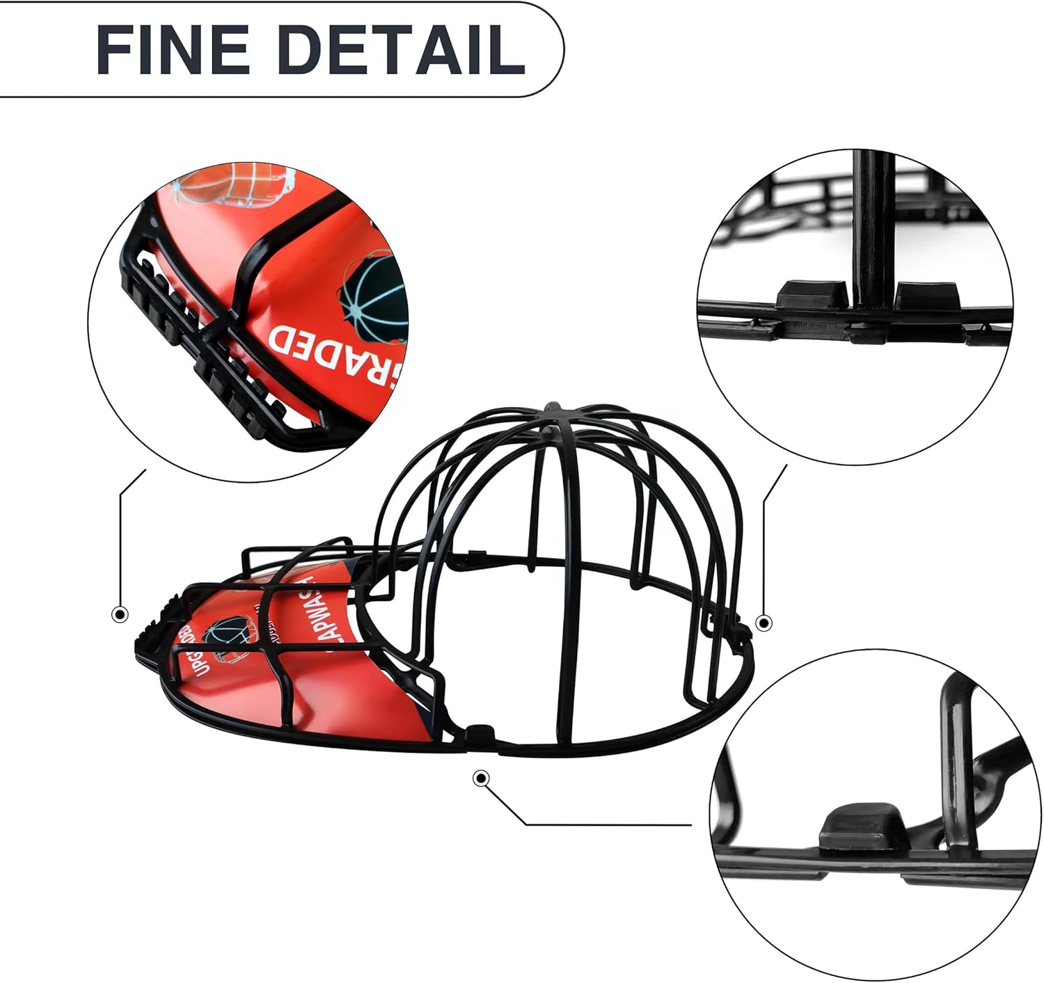 Protectores de sombreros para lavadora, lavadora de sombreros para lavadora, mantiene los sombreros con un aspecto fresco y nuevo con arandelas de