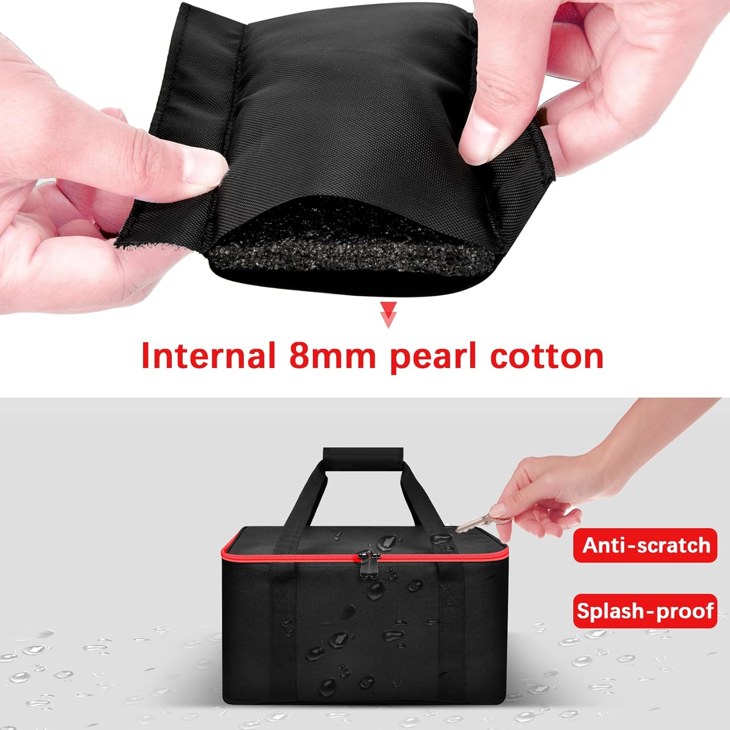 Bolsa de compresor de aire compatible con inflador Milwaukee M18 2848-20, caja de transporte de bomba para accesorios de herramientas Milwaukee,