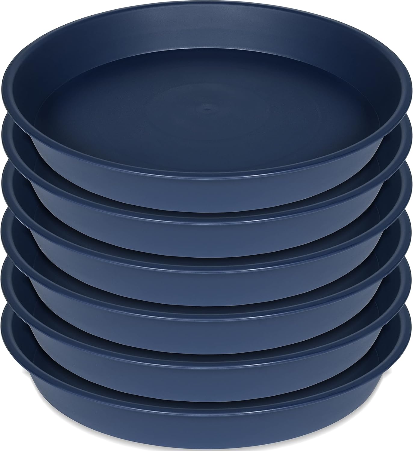 Paquete de 6 platillos de plástico para plantas, bandeja de goteo de agua, 4, 5, 6, 7, 8, 9, 10, 11, 12 pulgadas, bandeja resistente para plantas de