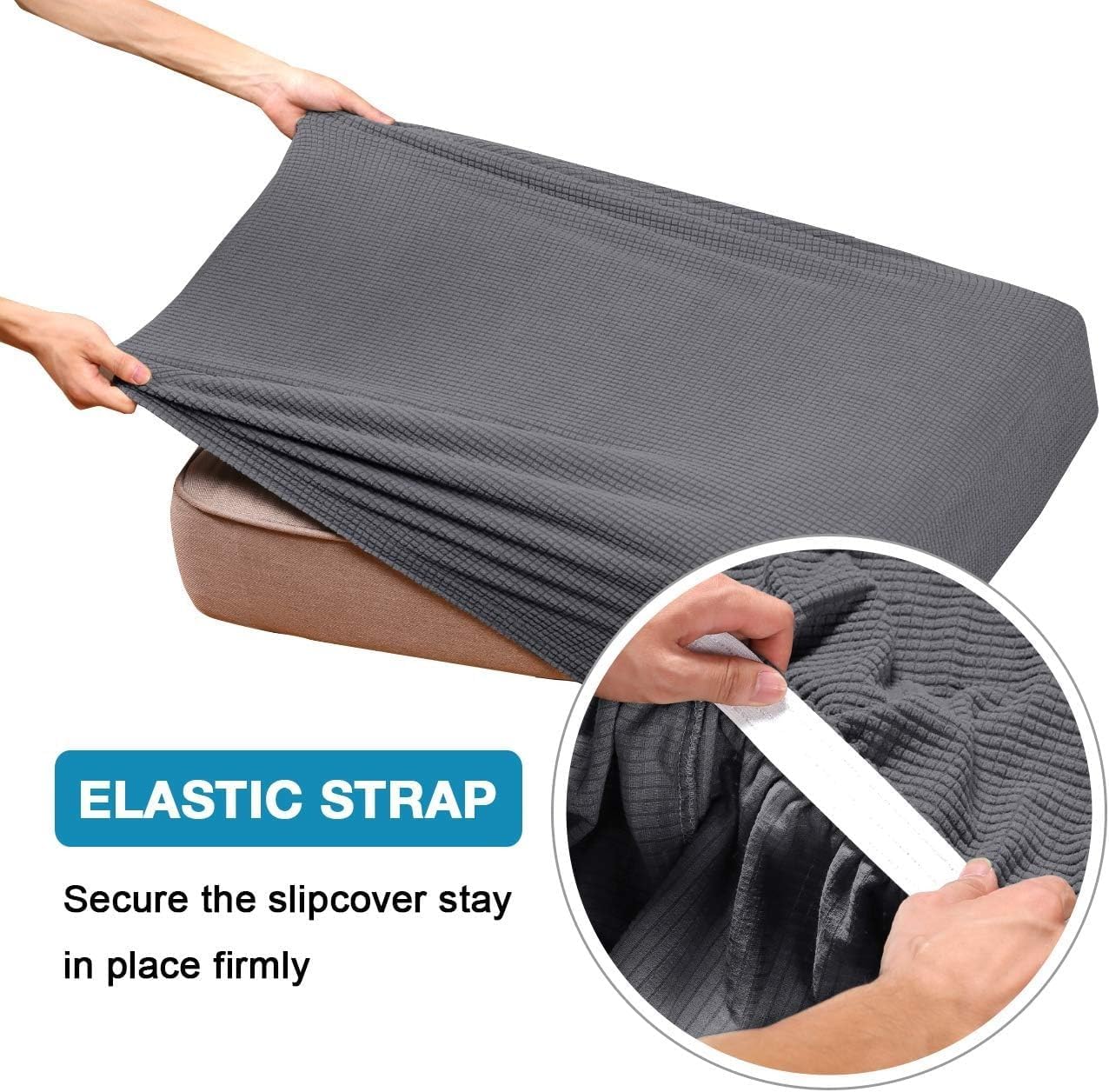 Funda de cojín de alta elasticidad, para sofá, funda de cojín protectora para sofá, para asiento de sofá, cubierta para sofá suave, flexible con