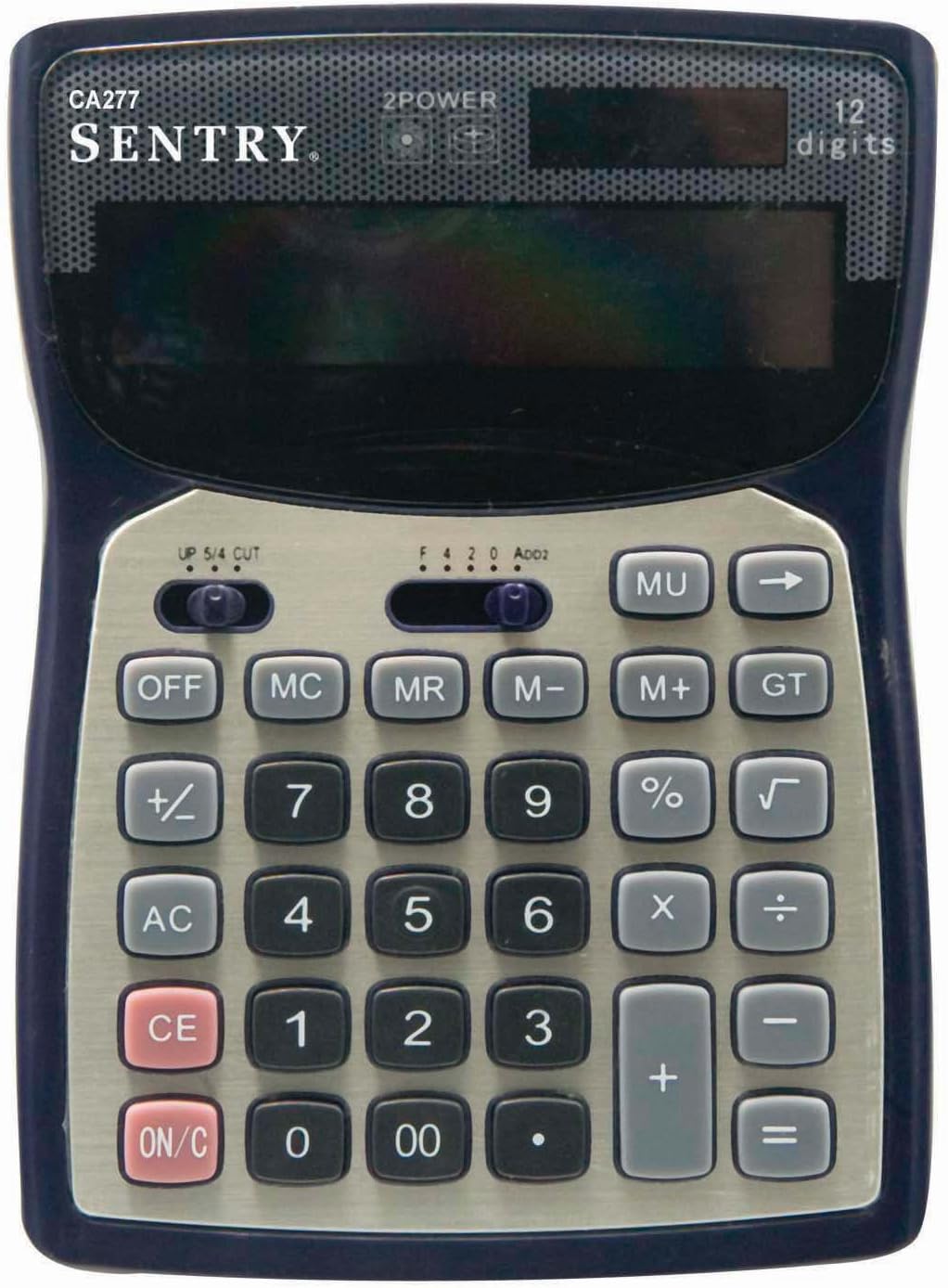 Calculadora de escritorio Sentry Deluxe, color negro (CA277)