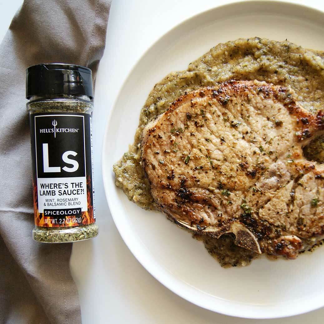 Spiceology & Hell’s Kitchen – Where’s The Lamb Sauce – Mezcla de menta, romero y especias balsámicas – Condimento multiusos – 2.3 onzas