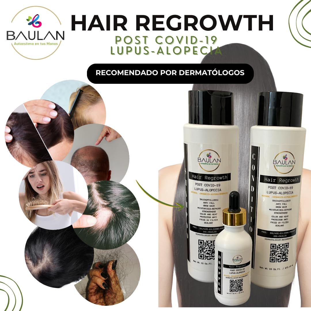 BAULAN-CONTROL DE LA PÉRDIDA DE CABELLO TRATAMIENTO DE ACONDICIONAMIENTO POST COVID 19-LUPUS-ALOPECIA