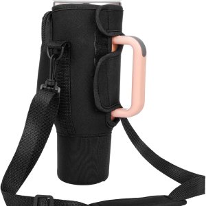 Bolsa de transporte para botella de agua Stanley de 40 onzas con asa, soporte para botella de agua con bolsillo, correa ajustable para el hombro, Bolsa de transporte para botella de agua Stanley de 40 onzas con asa, soporte para botella de agua con bolsillo, correa ajustable para el hombro,