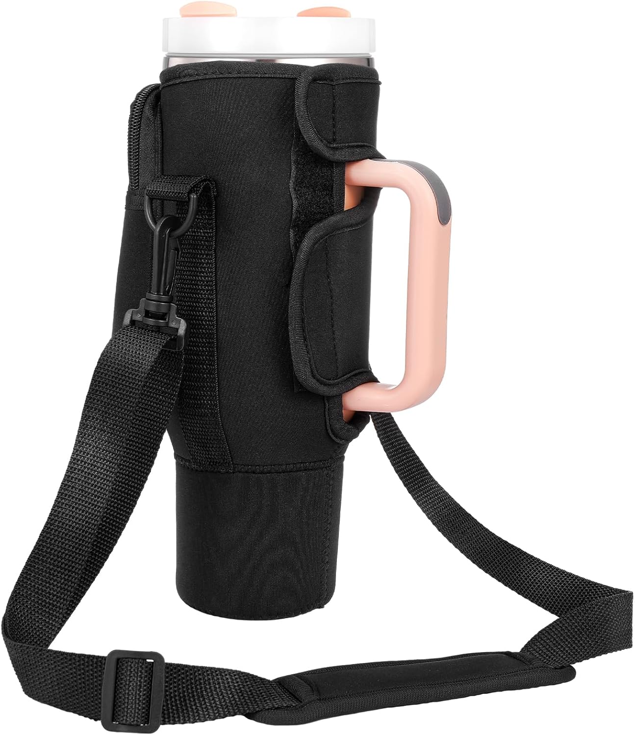 Bolsa de transporte para botella de agua Stanley de 40 onzas con asa, soporte para botella de agua con bolsillo, correa ajustable para el hombro,