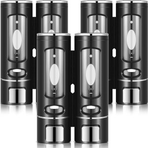 Dispensador de champú y acondicionador 2 en 1, dispensador de jabón de ducha de 2 cámaras, sin taladro, dispensador de champú montado en la pared, Dispensador de champú y acondicionador 2 en 1, dispensador de jabón de ducha de 2 cámaras, sin taladro, dispensador de champú montado en la pared,