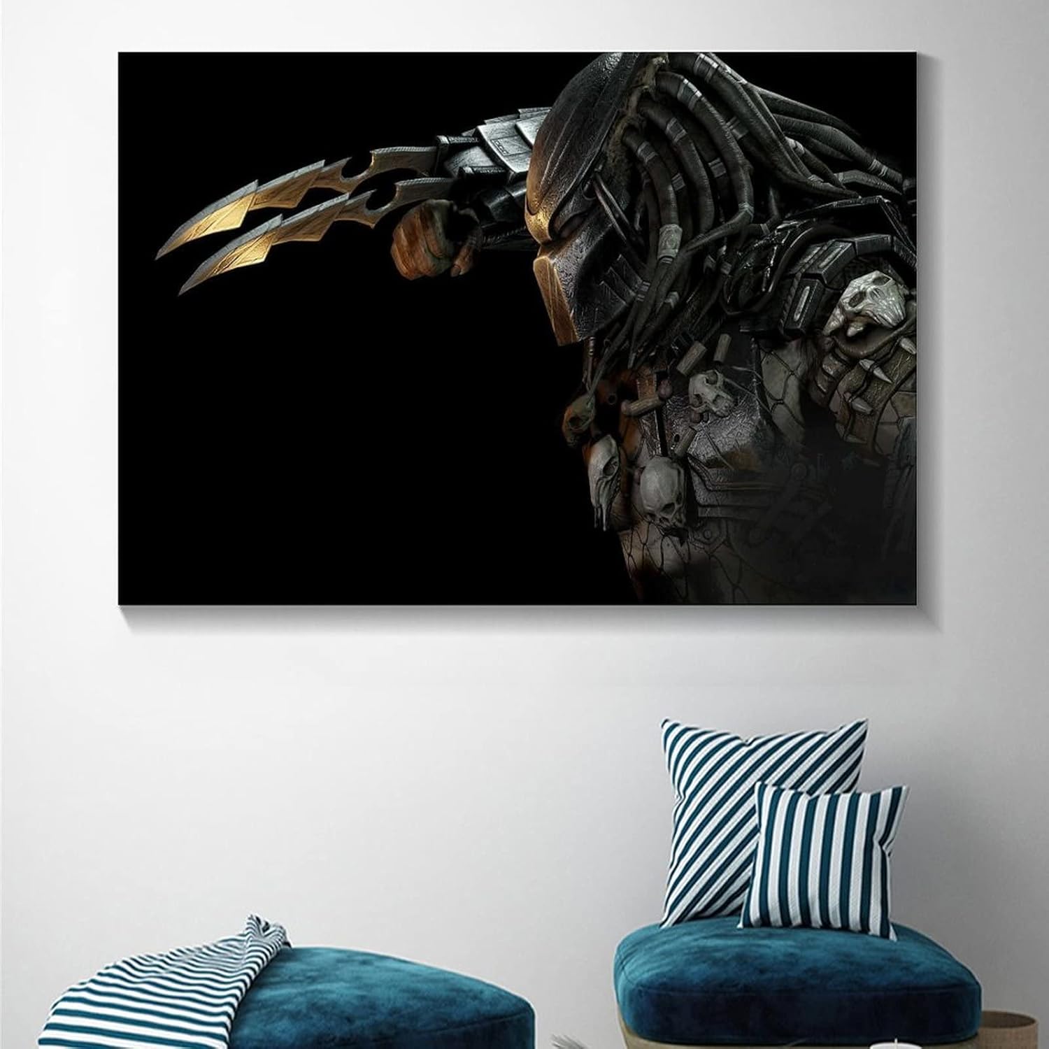ZZHIY Póster de The Predator Vs Alien, pintura decorativa, lienzo, arte de pared, para sala de estar, dormitorio, 12 x 18 pulgadas (11.8 x 17.7 in)