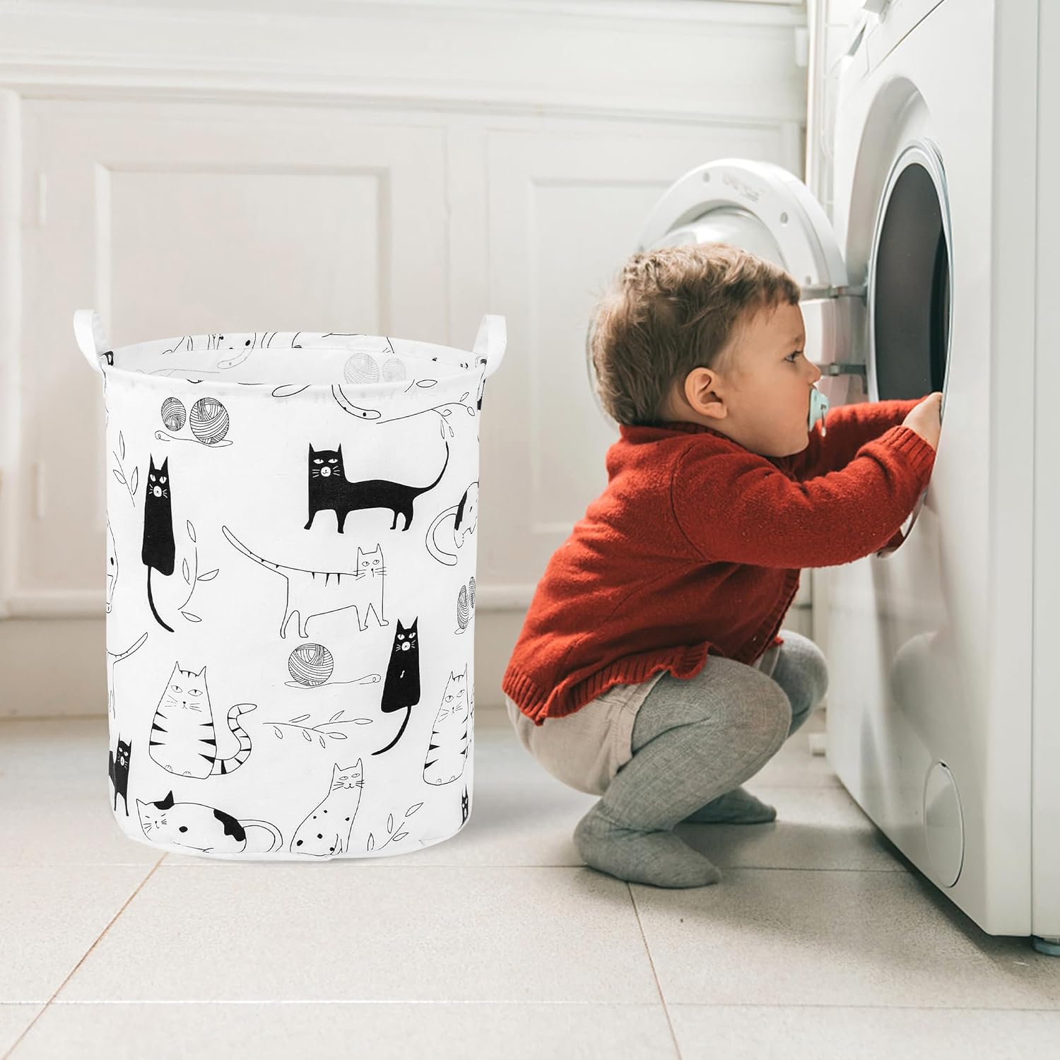 Cesta plegable para ropa sucia para bebé, para guardería, niñas, niños, cesta de ropa sucia, portátil, alta, plegable, linda, cesta organizadora,