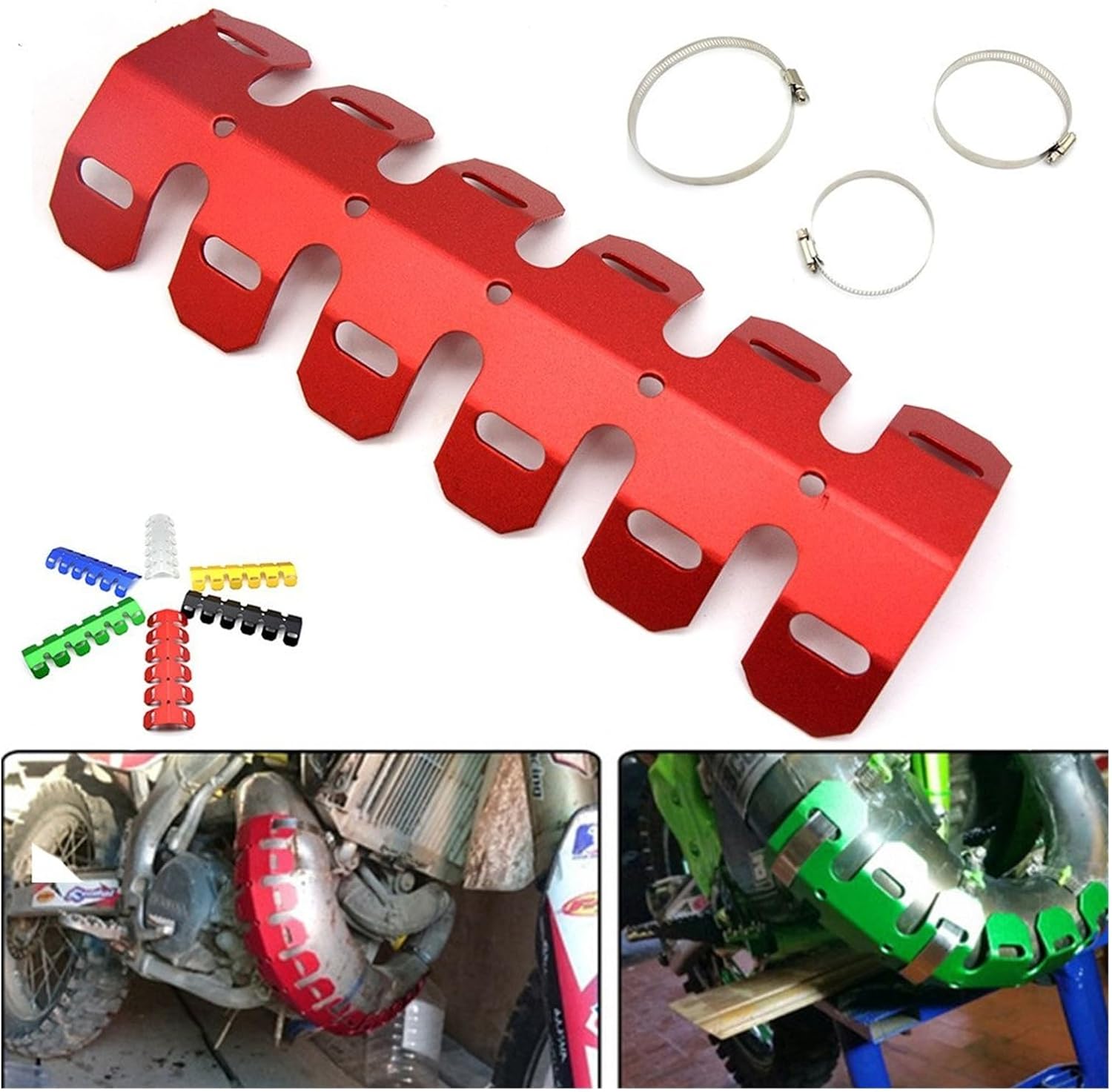 Protector de tubo de escape para Yamaha XJ6 N Diversion XSR 700 900 ABS XV 950 Racer Motocross Protector de tubo de escape medio protector de
