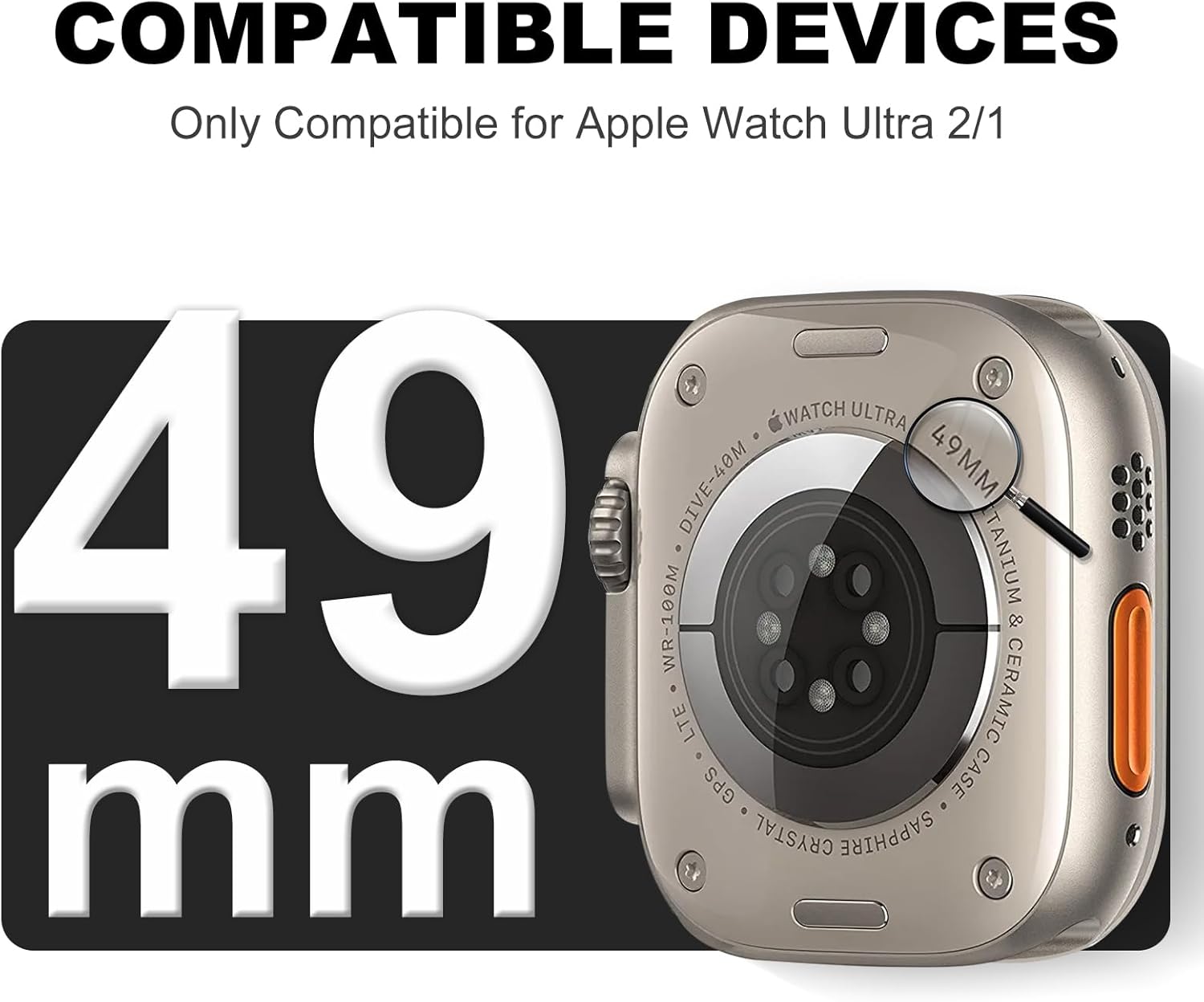 XYF Compatible con correas cristalinas para Apple Watch de 1.772 pulgadas, 1.732 pulgadas, 1.654 pulgadas, 1.614 pulgadas, 1.575 pulgadas, 1.575