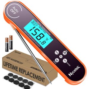 Digital Cooking Thermometer, Accurate & Waterproof Instant Read Meat Thermometer with Backlit, Calibration, Probe, Food Thermometer for Kitchen, Digital Cooking Thermometer, Accurate & Waterproof Instant Read Meat Thermometer with Backlit, Calibration, Probe, Food Thermometer for Kitchen,