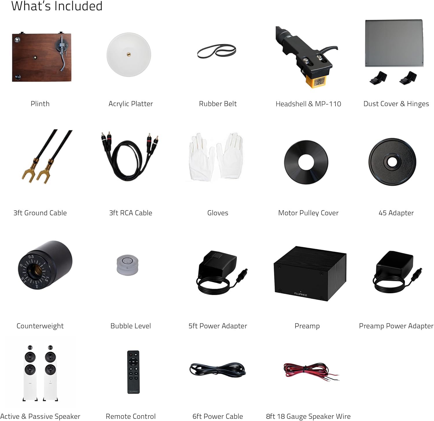 Fluance Reference RT85N HiFi Vinyl Turntable (Natural Walnut), PA10 Phono Preamp, Ai61 Powered 6.5″ Bookshelf Speakers (White Walnut), Nagaoka