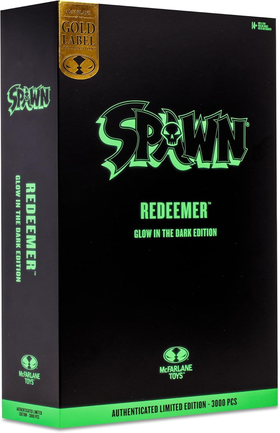 McFarlane Toys – Redeemer Glow in The Dark Edition, figura de acción de 7 pulgadas, etiqueta dorada, exclusiva de Tienda