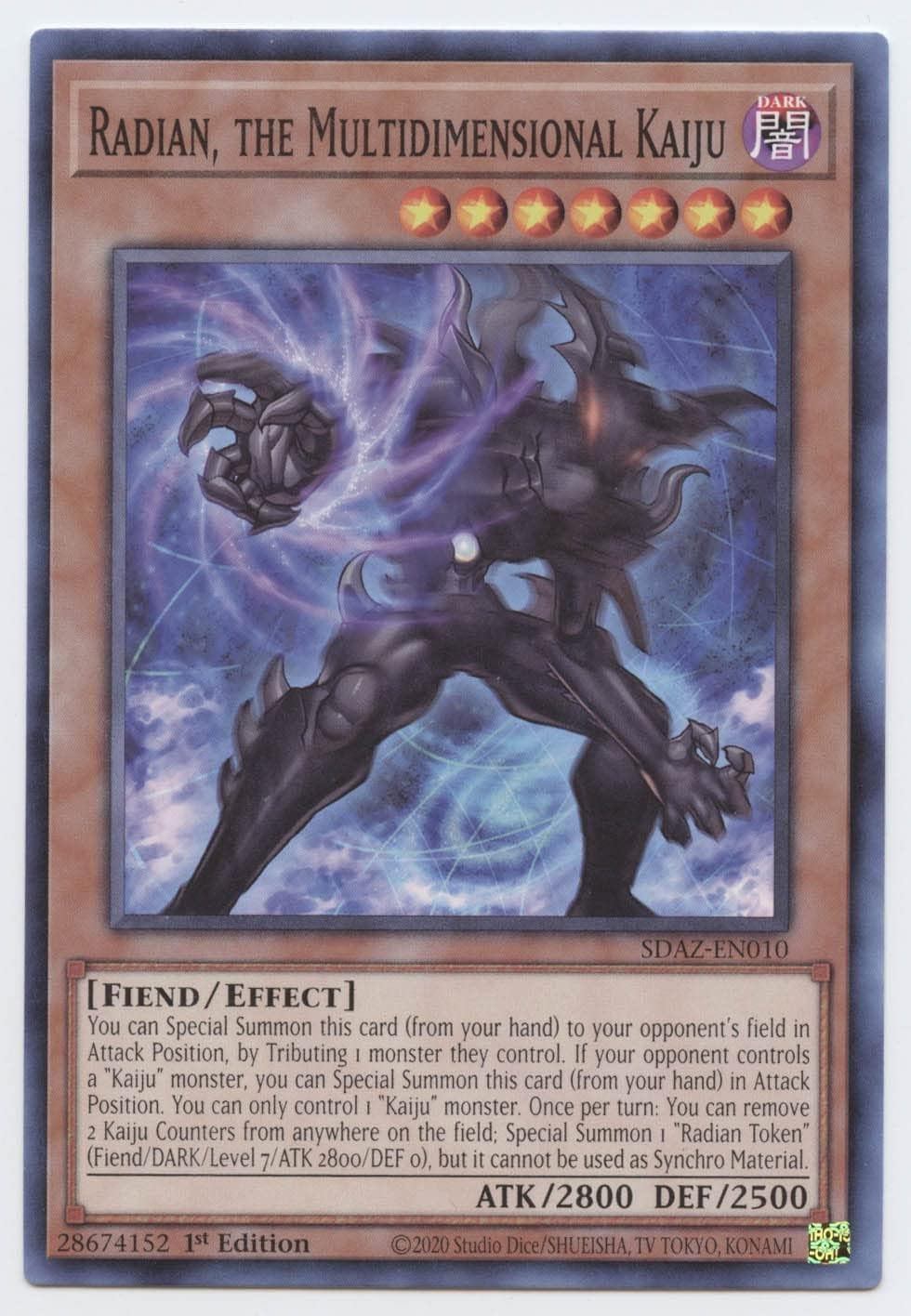 Yu-Gi-Oh! Radian, El Kaiju Multidimensional – SDAZ-EN010 – Común – 1 Edición