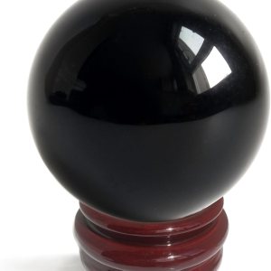 Mina Heal Bola de cristal de obsidiana de 4.3 pulgadas para pelota Fengshui, meditación de rascado, curación de cristal, esfera de adivinación, Mina Heal Bola de cristal de obsidiana de 4.3 pulgadas para pelota Fengshui, meditación de rascado, curación de cristal, esfera de adivinación,
