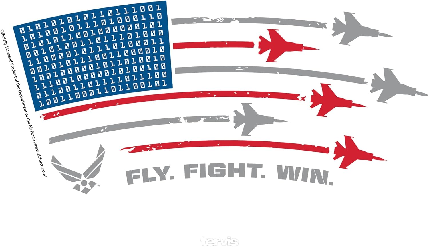 Tervis Vaso aislado Air Force Fly Fight Win, 24 onzas, clásico